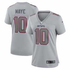 Drake Maye New England Patriots Women's Fashion Atmosphere Fashion Game Jersey - Gray | Nike online