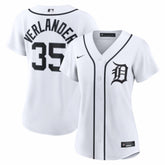 Justin Verlander Detroit Tigers Women's Home Replica Jersey - White | Nike