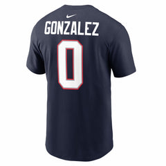 Christian Gonzalez New England Patriots Super Bowl LX Patch Name & Number T-Shirt - Navy | Nike sale