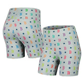 Boston Red Sox Terez Women's TLC Rainbow Shorts - Gray