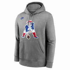 New England Patriots Patriot Pat Club Hoodie - Heather Gray | Nike online