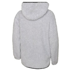 Boston Bruins Girls Youth Ultimate Teddy Fleece Pullover Hoodie Heather Gray