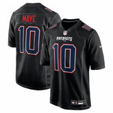 Drake Maye New England Patriots Fashion Game Jersey - Carbon Black | Nike cheap