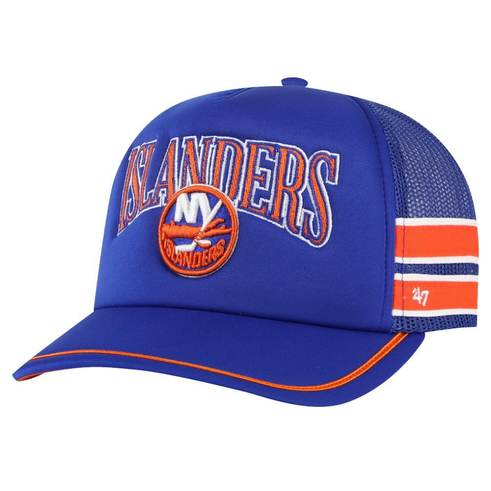 New York Islanders '47 Sideband Stripes Trucker Snapback Hat Royal
