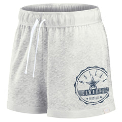 Dallas Cowboys Women's Vintage Badge Shorts - Oatmeal for sale