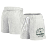 Green Bay Packers Women's Vintage Badge Shorts - Oatmeal sale
