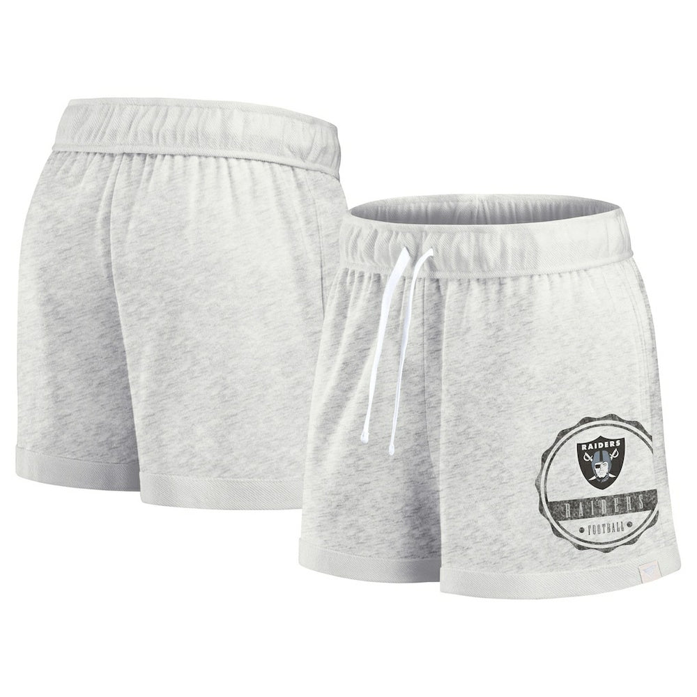 Las Vegas Raiders Women's Vintage Badge Shorts - Oatmeal online