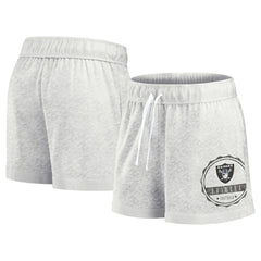 Las Vegas Raiders Women's Vintage Badge Shorts - Oatmeal online