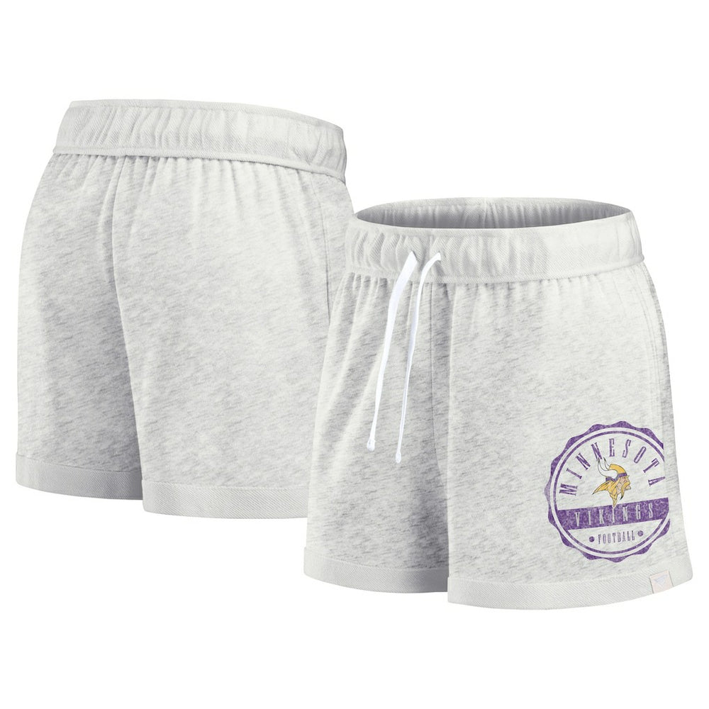 Minnesota Vikings Women's Vintage Badge Shorts - Oatmeal online