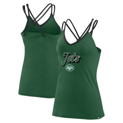 New York Jets Women's Go For It Strappy Crossback Tank Top - Green cheap