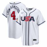 Pete Crow-Armstrong USA Baseball 2026 World Baseball Classic Home Stadium Jersey - White | Nike