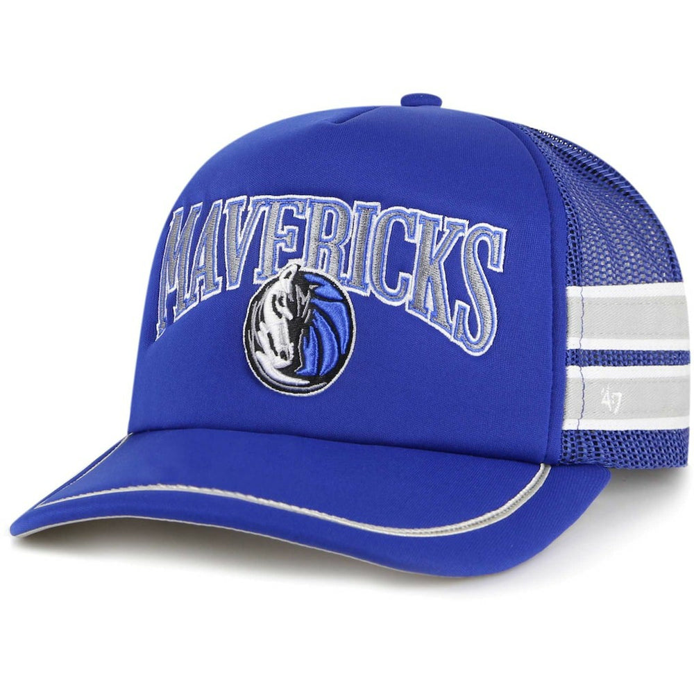 Dallas Mavericks '47 Sidebrand Stripes Trucker Adjustable Hat sale - Blue | 47 brand shop