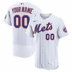 New York Mets Home Authentic Custom Jersey - White | Nike
