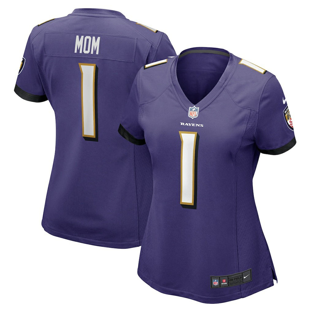 Number 1 Mom Baltimore Ravens Women's Game Jersey - Purple | Nike for sale