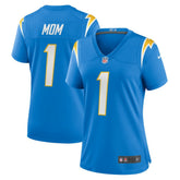 Number 1 Mom Los Angeles Chargers Women's Game Jersey - Powder Blue | Nike on sale