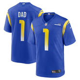 Number 1 Dad Los Angeles Rams Game Jersey - Royal | Nike discount