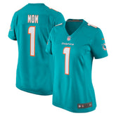 Number 1 Mom Miami Dolphins Women's Game Jersey - Aqua | Nike outlet