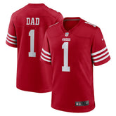 Number 1 Dad San Francisco 49ers Game Jersey - Scarlet | Nike cheap