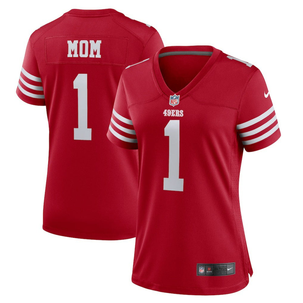 Number 1 Mom San Francisco 49ers Women's Game Jersey - Scarlet | Nike online