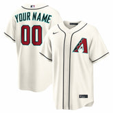 Arizona Diamondbacks Home Replica Custom Jersey - Cream | Nike