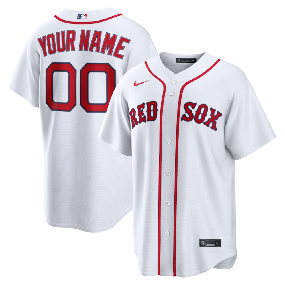 Boston Red Sox Home Replica Custom Jersey - White | Nike