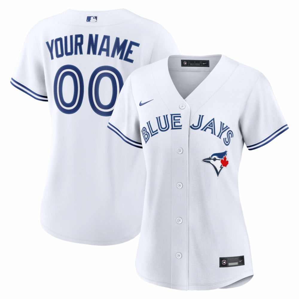 Toronto Blue Jays Women's Home Replica Custom Jersey - White | Nike