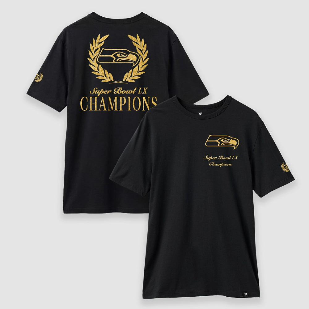 Seattle Seahawks Super Bowl LX Champions USA 250 NFL Gold Standard T-Shirt - Black cheap