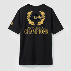 Seattle Seahawks Super Bowl LX Champions USA 250 NFL Gold Standard T-Shirt - Black cheap