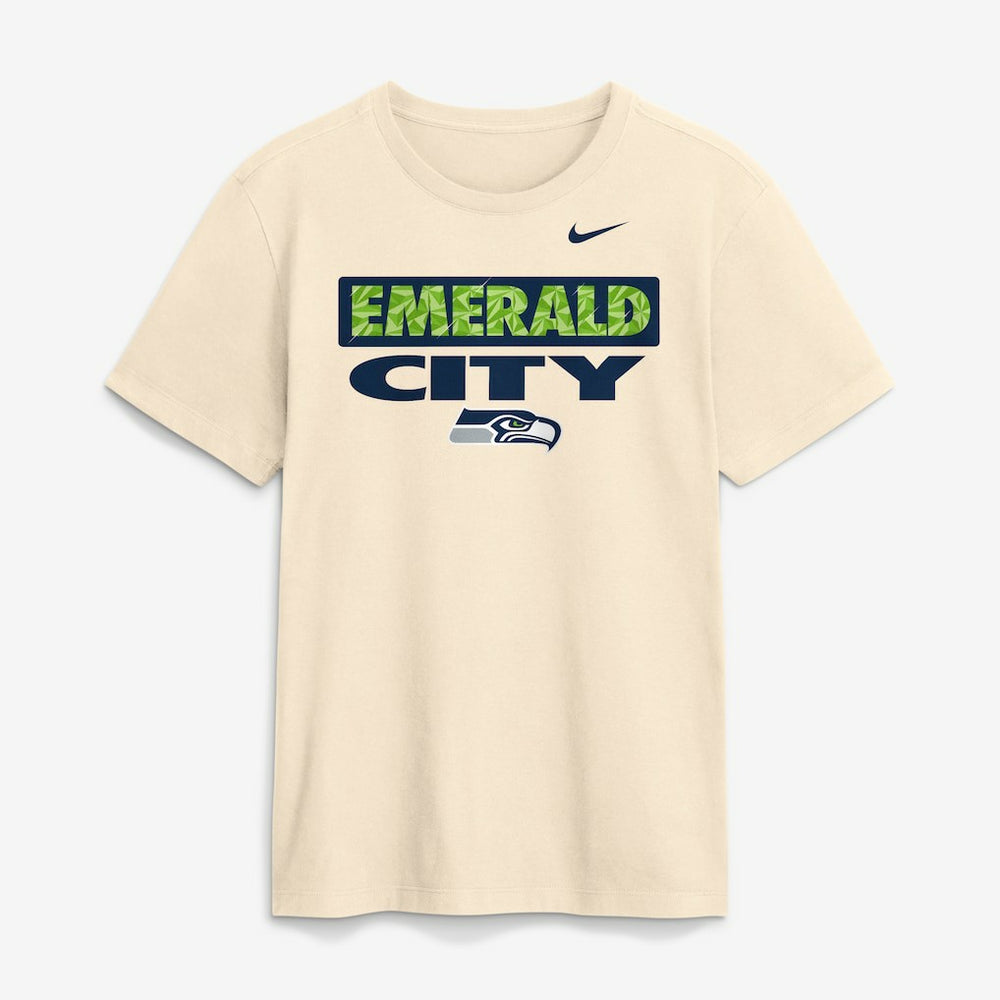 Seattle Seahawks Emerald City T-Shirt - Natural | Nike discount