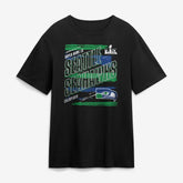 Seattle Seahawks Super Bowl LX Champions Classic Stripes Legacy T-Shirt - Black sale