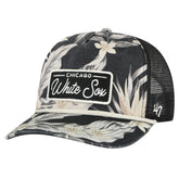 Chicago White Sox Tropicalia Trucker Hitch Adjustable Hat - Black | 47 brand