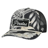 Pittsburgh Pirates Tropicalia Trucker Hitch Adjustable Hat - Black | 47 brand