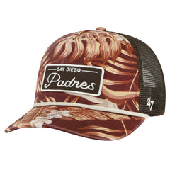 San Diego Padres Tropicalia Trucker Hitch Adjustable Hat - Brown | 47 brand
