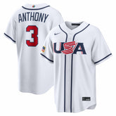 Roman Anthony USA Baseball 2026 World Baseball Classic Home Stadium Jersey - White | Nike