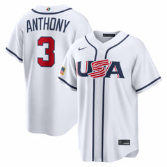 Roman Anthony USA Baseball 2026 World Baseball Classic Home Stadium Jersey - White | Nike