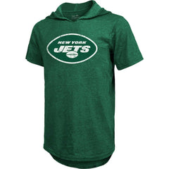 Ahmad Sauce Gardner New York Jets Majestic Threads Player Name & Number Tri-Blend Hoodie T-Shirt - Heather Green for sale