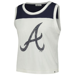 Atlanta Braves Women's Premier Zoey Waist Length Tank Top - White | 47 brand