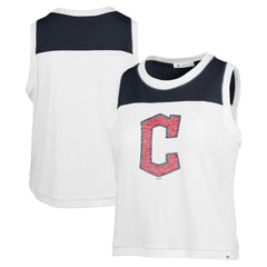Cleveland Guardians Women's Premier Zoey Waist Length Tank Top - White | 47 brand