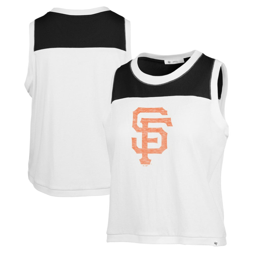 San Francisco Giants Women's Premier Zoey Waist Length Tank Top - White | 47 brand