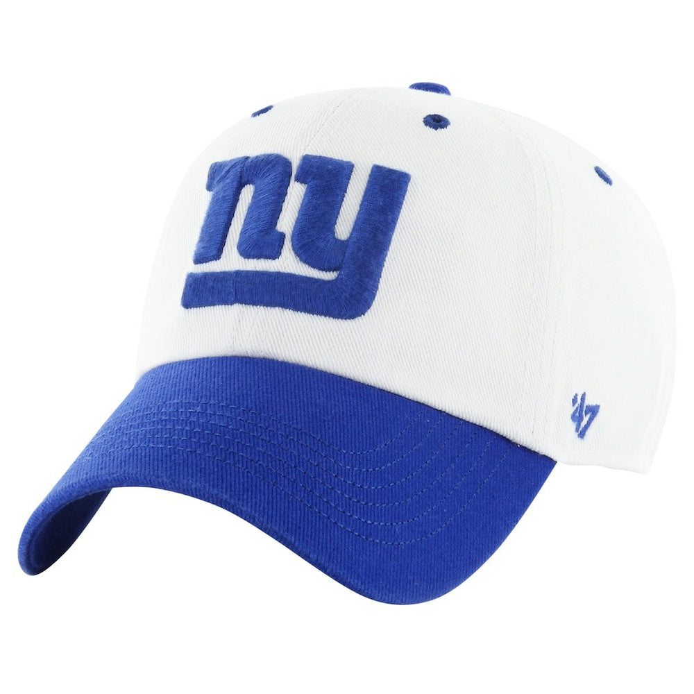 New York Giants '47 Double Header Diamond Clean Up Adjustable Hat - White/Royal cheap