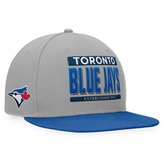 Toronto Blue Jays Line Drive Two-Tone Snapback Hat - Gray/Royal
