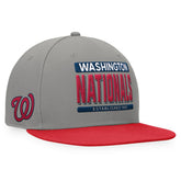 Washington Nationals Line Drive Two-Tone Snapback Hat - Gray/Red