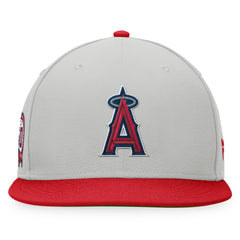 Los Angeles Angels Glory Days Two-Tone Snapback Hat - Gray/Red
