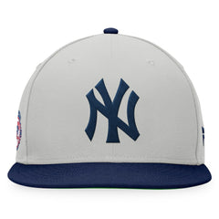 New York Yankees Glory Days Two-Tone Snapback Hat - Gray/Navy