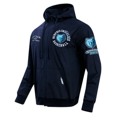 Memphis Grizzlies Pro Standard Hybrid Full-Zip Hoodie - Navy sale