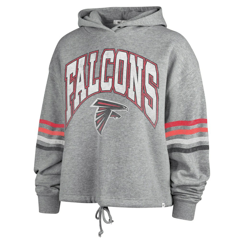 Atlanta Falcons '47 Women's Upland Bennett Pullover Hoodie - Heather Gray outlet