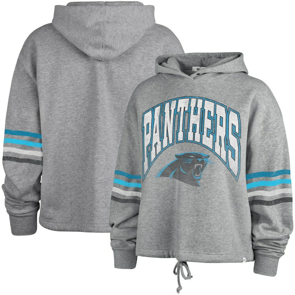 Carolina Panthers '47 Women's Upland Bennett Pullover Hoodie - Heather Gray outlet