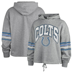 Indianapolis Colts '47 Women's Upland Bennett Pullover Hoodie - Heather Gray discount