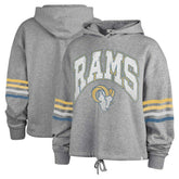 Los Angeles Rams '47 Women's Upland Bennett Pullover Hoodie - Heather Gray cheap