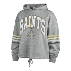 New Orleans Saints '47 Women's Upland Bennett Pullover Hoodie - Heather Gray outlet